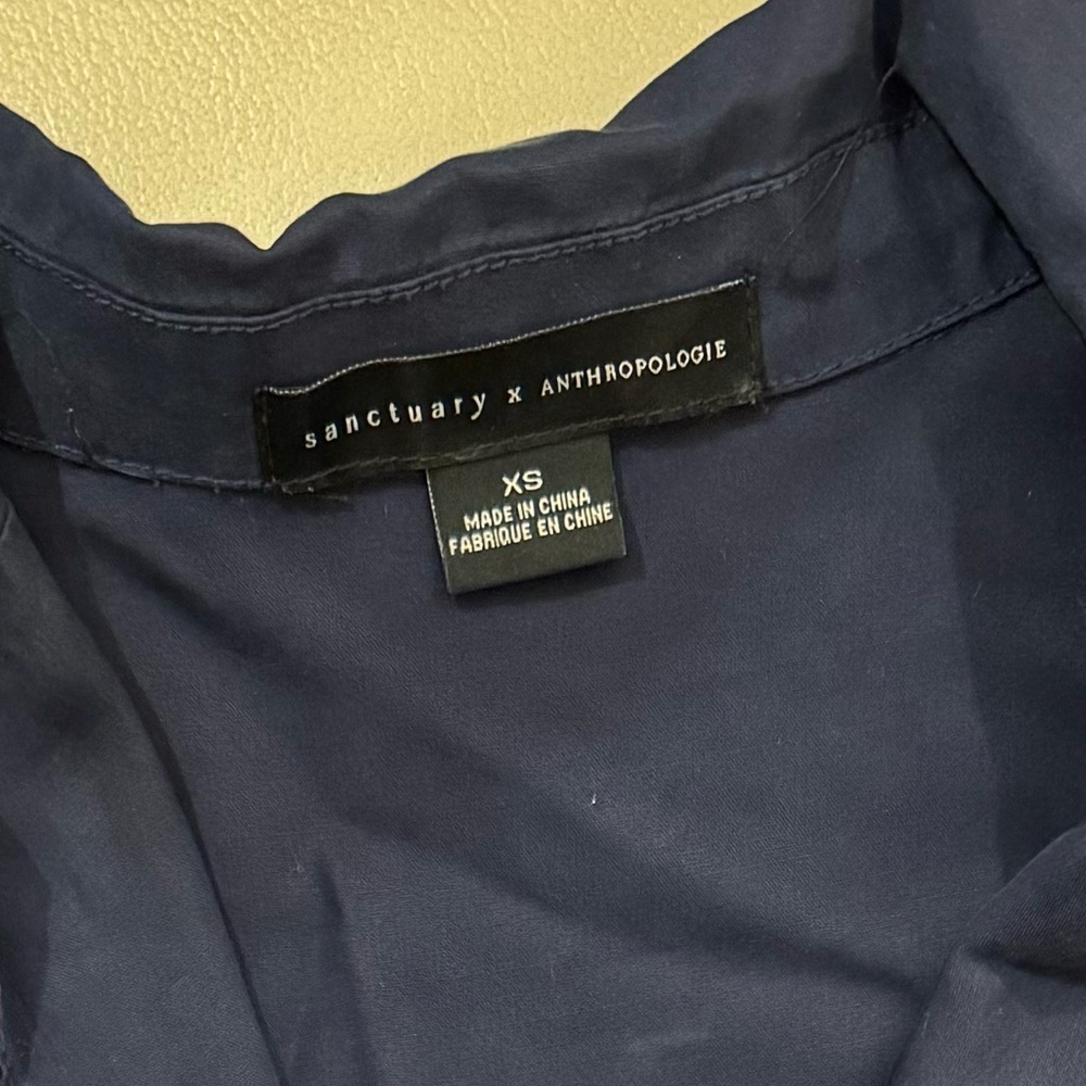 Sanctuary X Anthropologie Navy Blue Jumpsuit - Picture 4 of 7